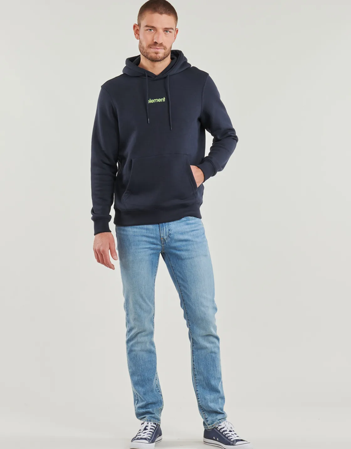 Element - SIMPLE LOGO HOOD< Sweats & Polaires