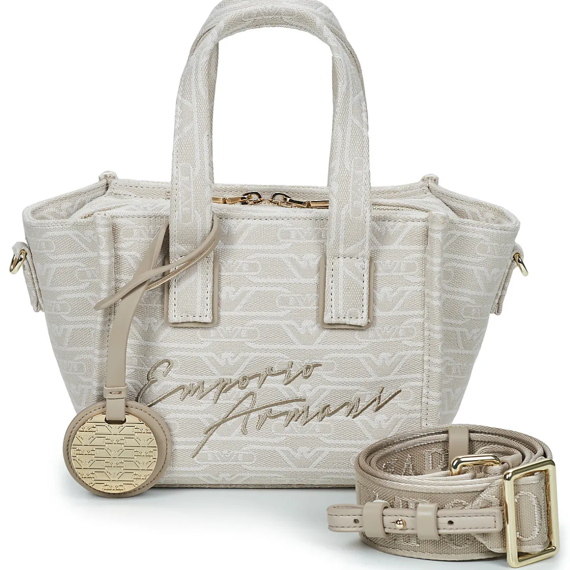Emporio Armani - TOTE M CANVAS JAQUARD MONOGRAM New