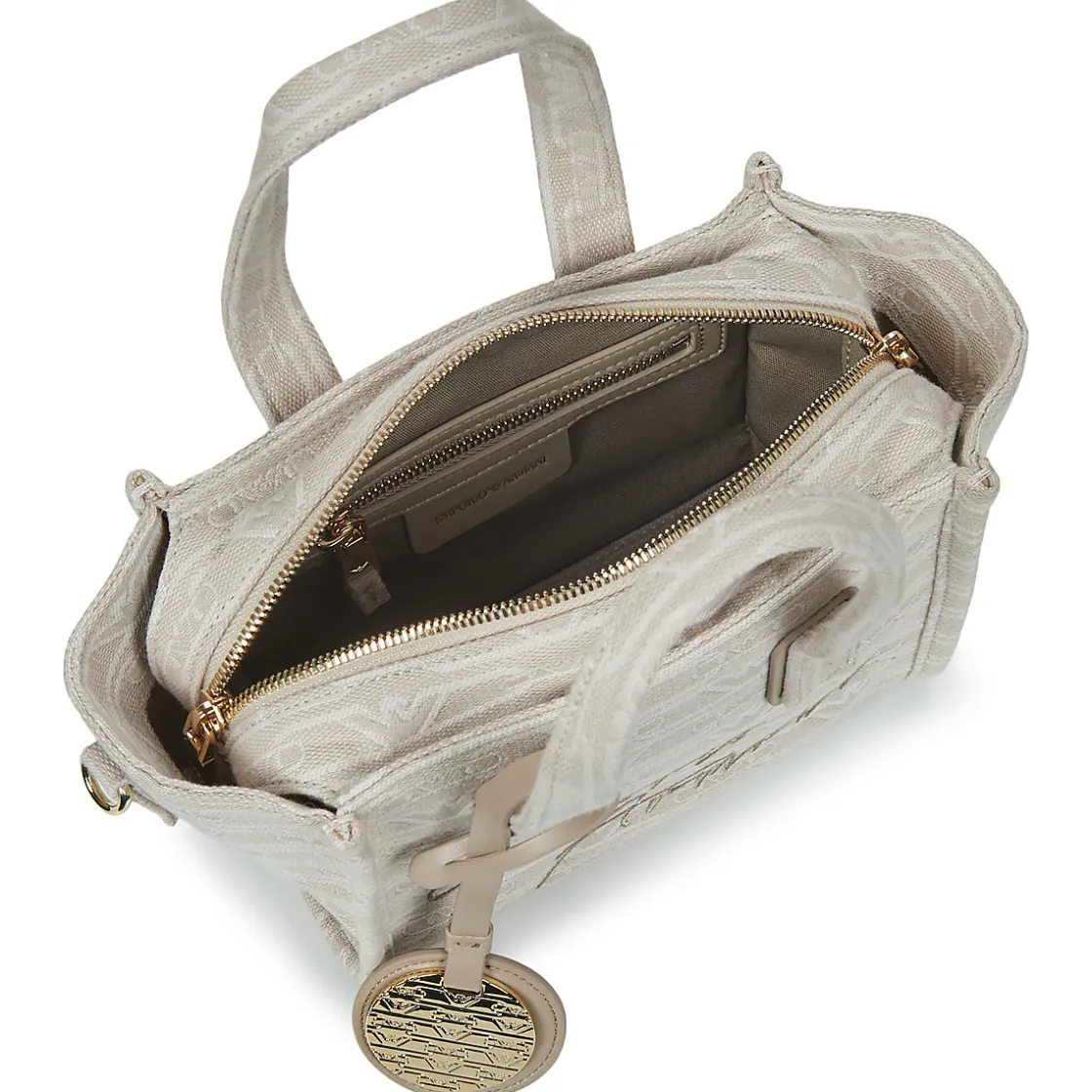Emporio Armani - TOTE M CANVAS JAQUARD MONOGRAM New