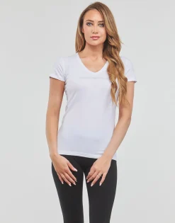 Emporio Armani - T-SHIRT V NECK Blanc Sale
