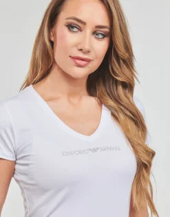 Emporio Armani - T-SHIRT V NECK Blanc Sale