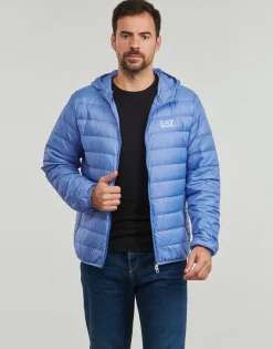 Emporio Armani EA7 - CORE IDENTITY DOWN JACKET HD Bleu Sale