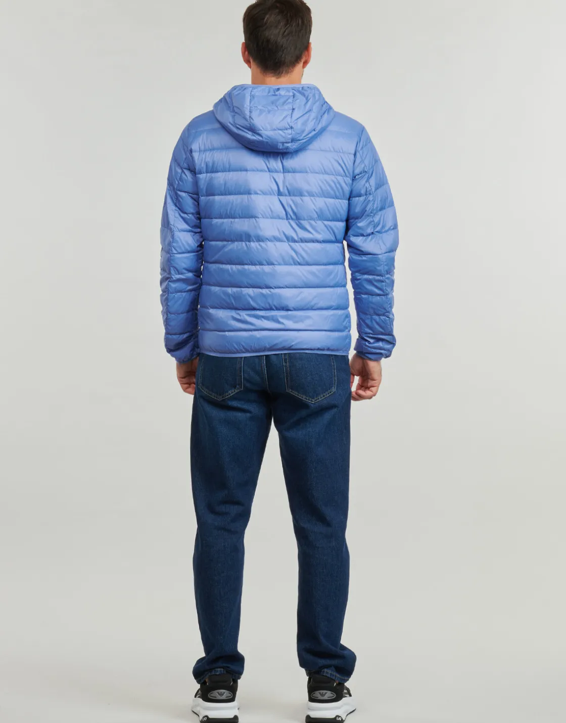 Emporio Armani EA7 - CORE IDENTITY DOWN JACKET HD Bleu Sale