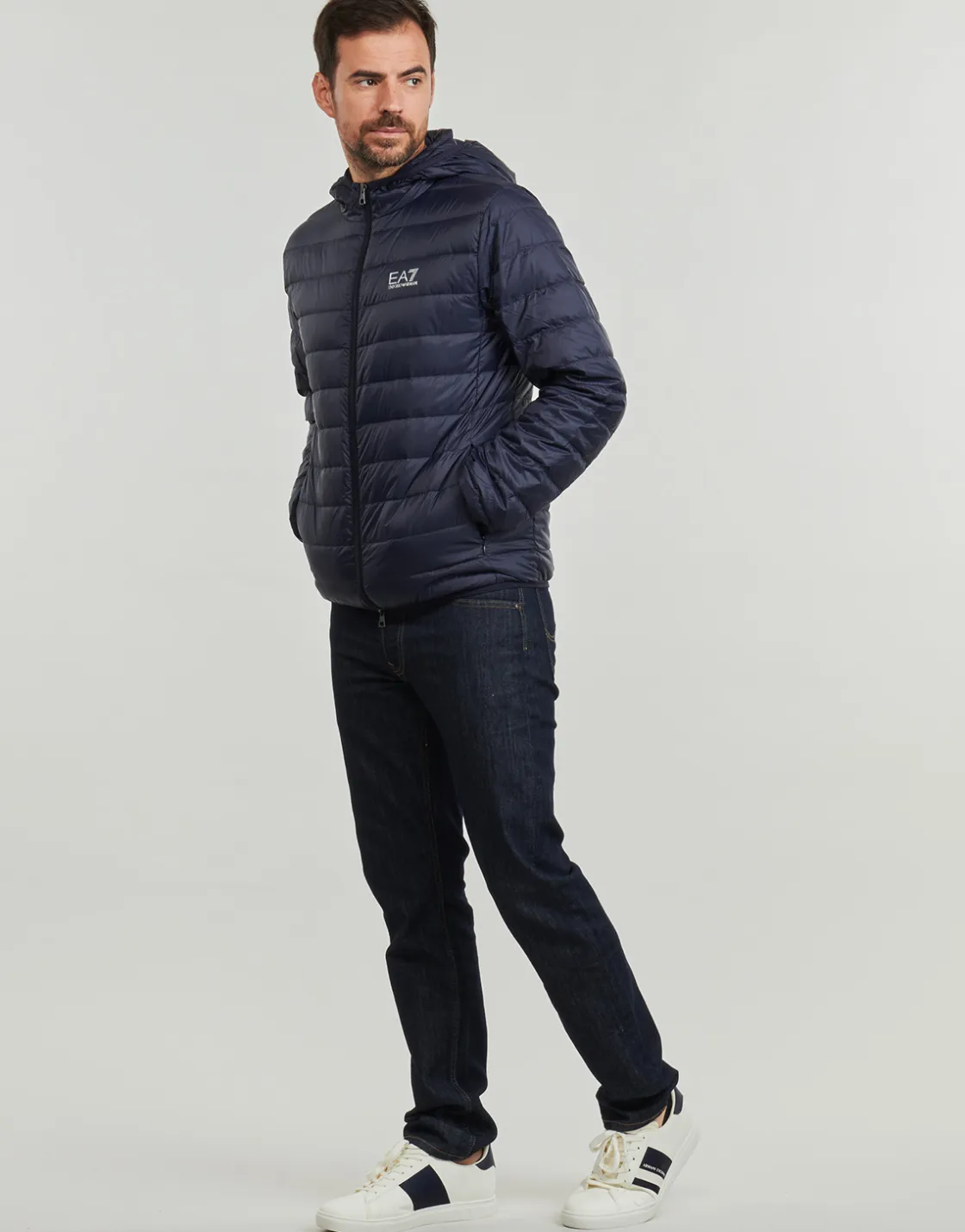 Emporio Armani EA7 - CORE IDENTITY DOWN JACKET HD Marine