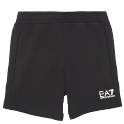 Emporio Armani EA7 - TRAIN LOGO SERIES BOY KIT TEE-SHORTS FREE Noir New