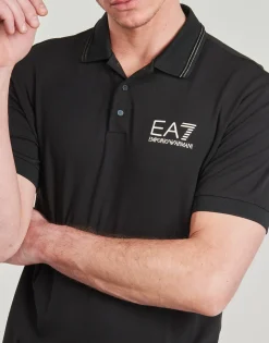 Emporio Armani EA7 - TRAIN GOLD LABEL POLO PUNTO ROMA  7M000300 Noir Online