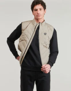 Emporio Armani EA7 - TRAIN PREMIUM SHIELD DOWN LIGHT VEST 8NPQ02 Taupe New