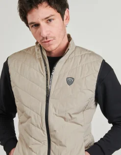 Emporio Armani EA7 - TRAIN PREMIUM SHIELD DOWN LIGHT VEST 8NPQ02 Taupe New