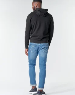 Emporio Armani EA7 - TRAIN LOGO SERIES M HOODIE RN COFT Noir