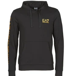 Emporio Armani EA7 - TRAIN LOGO SERIES M HOODIE RN COFT Noir