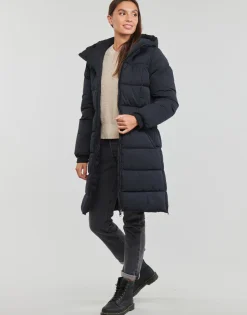 Esprit - BELTED PUFFER COAT Noir