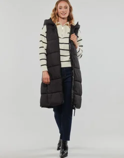 Esprit - LOGO COSY PUFFER Noir Discount