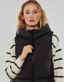 Esprit - LOGO COSY PUFFER Noir Discount