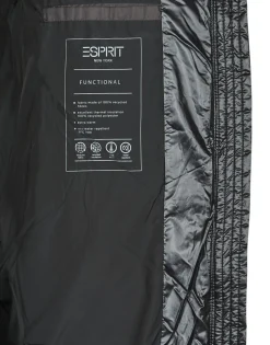 Esprit - LOGO COSY PUFFER Noir Discount