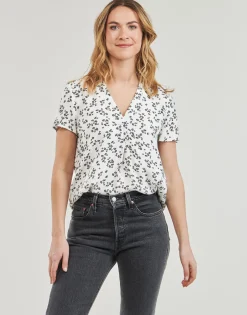 Esprit - SKI V NECK BLOU Blanc Best