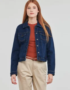 Esprit - TRUCKER JACKET Bleu New