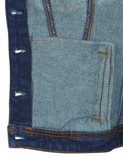 Esprit - TRUCKER JACKET Bleu New