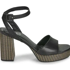 Exé Shoes - 691-ANCONA-LEATHER-BLACK< Sandales Et Nu-pieds