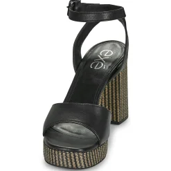Exé Shoes - 691-ANCONA-LEATHER-BLACK< Sandales Et Nu-pieds