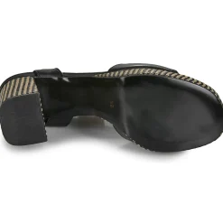 Exé Shoes - 691-ANCONA-LEATHER-BLACK< Sandales Et Nu-pieds