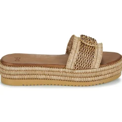 Exé Shoes Mules / Sabots^- 549-HYDRA-RAFFIA-TAN