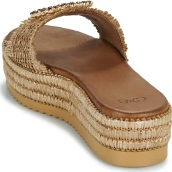 Exé Shoes Mules / Sabots^- 549-HYDRA-RAFFIA-TAN