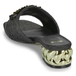 Exé Shoes Mules / Sabots^- KATY-424-RAFFIA-BLACK