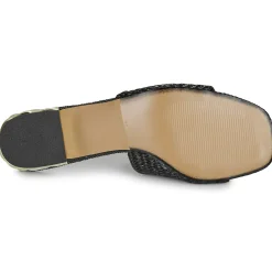 Exé Shoes Mules / Sabots^- KATY-424-RAFFIA-BLACK