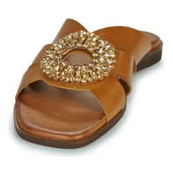 Exé Shoes Mules / Sabots^- 565-NAXOS-LEATHER-TAN
