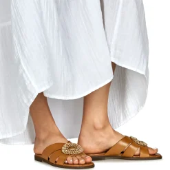 Exé Shoes Mules / Sabots^- 565-NAXOS-LEATHER-TAN