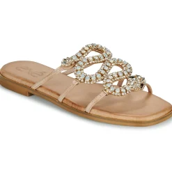 Exé Shoes Mules / Sabots^- 543-ORO-LEATHER-NATURAL