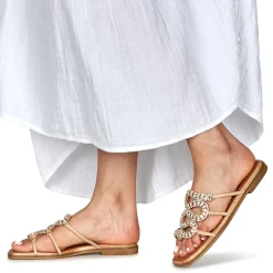 Exé Shoes Mules / Sabots^- 543-ORO-LEATHER-NATURAL