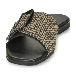 Exé Shoes - 556-ORO-RAFFIA-BLACK Noir