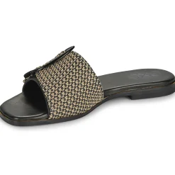 Exé Shoes - 556-ORO-RAFFIA-BLACK Noir