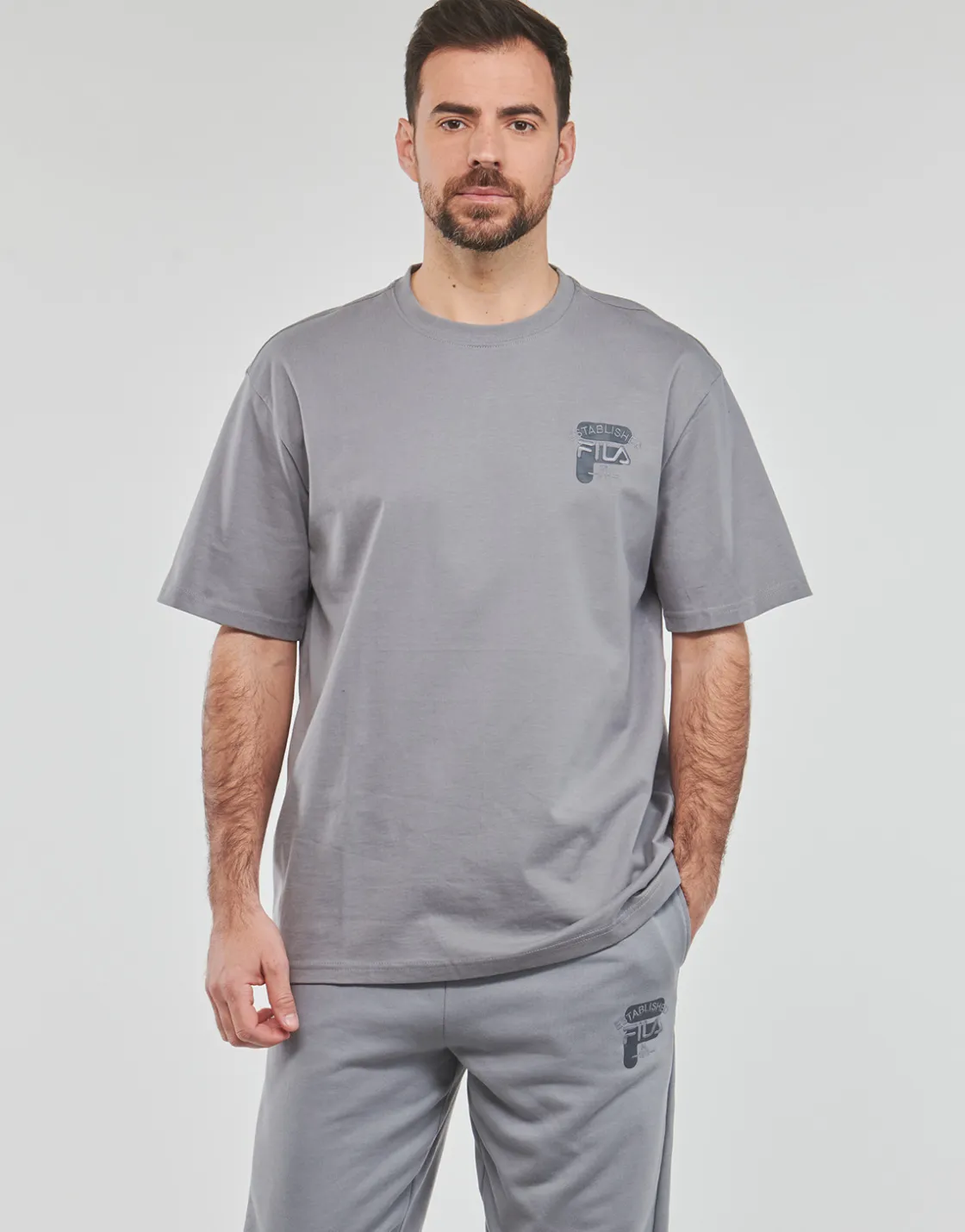 Fila - BROVO OVERSIZED TEE Gris Sale