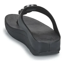 FitFlop - HALO METALLIC-TRIM TOE-POST SANDALS Noir Online