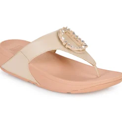 FitFlop Sandales Et Nu-pieds^- LULU CRYSTAL-CIRCLET LEATHER TOE-POST SANDALS