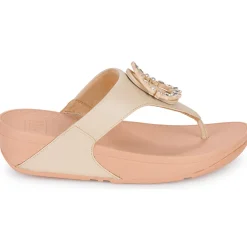 FitFlop Sandales Et Nu-pieds^- LULU CRYSTAL-CIRCLET LEATHER TOE-POST SANDALS