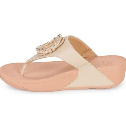 FitFlop Sandales Et Nu-pieds^- LULU CRYSTAL-CIRCLET LEATHER TOE-POST SANDALS