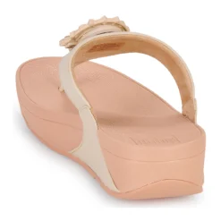 FitFlop Sandales Et Nu-pieds^- LULU CRYSTAL-CIRCLET LEATHER TOE-POST SANDALS