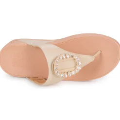 FitFlop Sandales Et Nu-pieds^- LULU CRYSTAL-CIRCLET LEATHER TOE-POST SANDALS