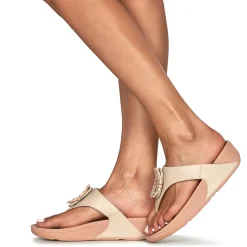 FitFlop Sandales Et Nu-pieds^- LULU CRYSTAL-CIRCLET LEATHER TOE-POST SANDALS