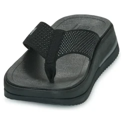 FitFlop - Surff Two-Tone Webbing Toe-Post Sandals Noir Outlet