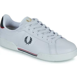 Fred Perry - B722 LEATHER Blanc Online