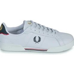 Fred Perry - B722 LEATHER Blanc Online