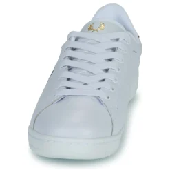 Fred Perry - B722 LEATHER Blanc Online