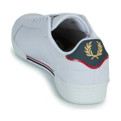 Fred Perry - B722 LEATHER Blanc Online