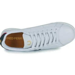 Fred Perry - B722 LEATHER Blanc Online