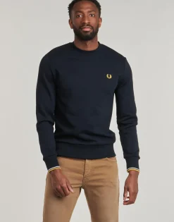 Fred Perry Sweats & Polaires^- CREW NECK SWEATSHIRT