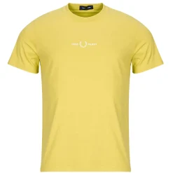 Fred Perry - EMBROIDERED Jaune Clearance